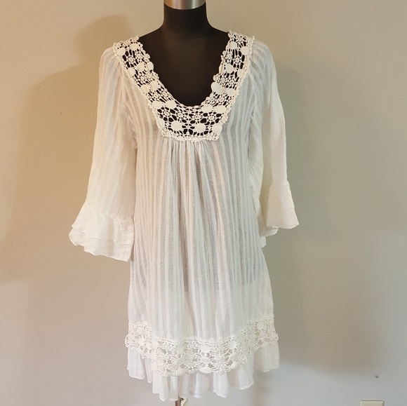 ivory tunic dress